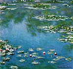 Lilies Canvas Paintings - Water-Lilies 22